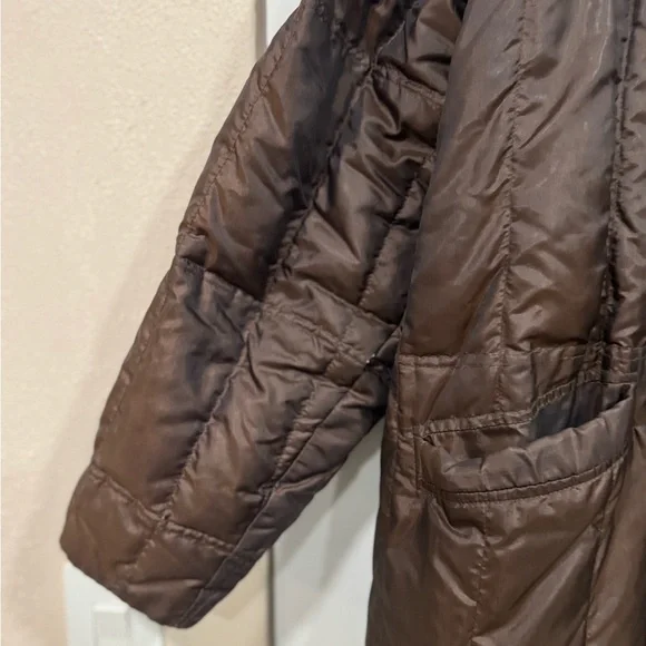 Versace Dark Brown Puffer Coat - Picture 4 of 14